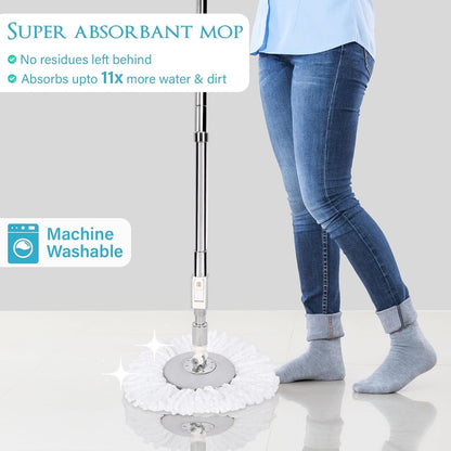 V61 Stainless Steel Bucket Mop (Stainless Steel Wringer)