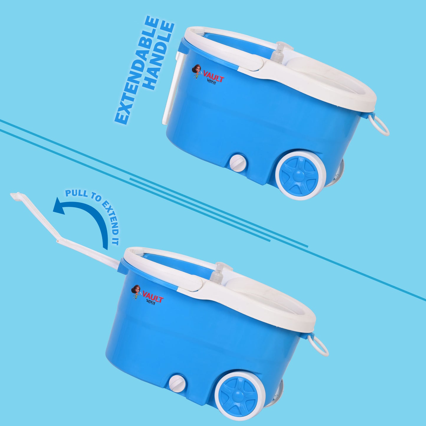 V57 Supreme Bucket Mop (Plastic Wringer)